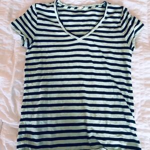 ❤️ Striped J. Crew V-Neck